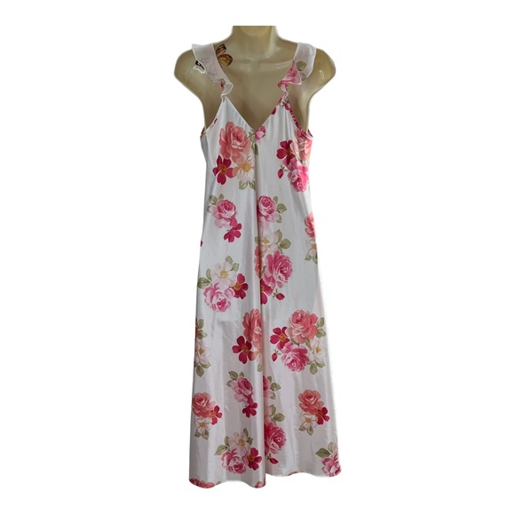 Donna Morgan Women’s Floral Lingerie Set Nightgown and Bathrobe - Picture 6 of 14